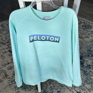 Peloton Mint Aqua Logo Pullover Sweatshirt